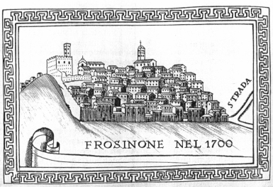 Immagine della citt di Frosinone nel 1700